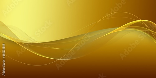 Elegant brown shade background with line golden elements. Realistic luxury paper cut style modern concept