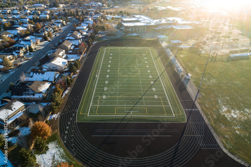 high school football field photo