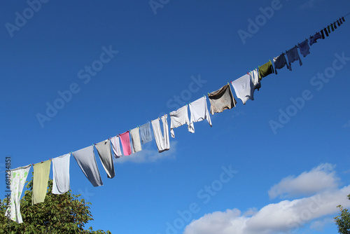 clothes drying on a clothesline (ID: 681234851)