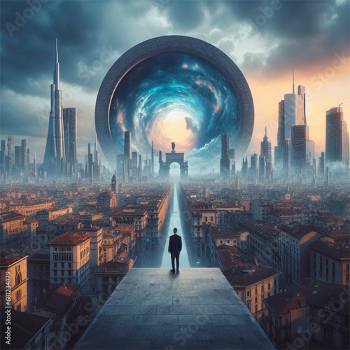 Un nuovo giorno sull'orizzonte: il portale verso la città del futuro.