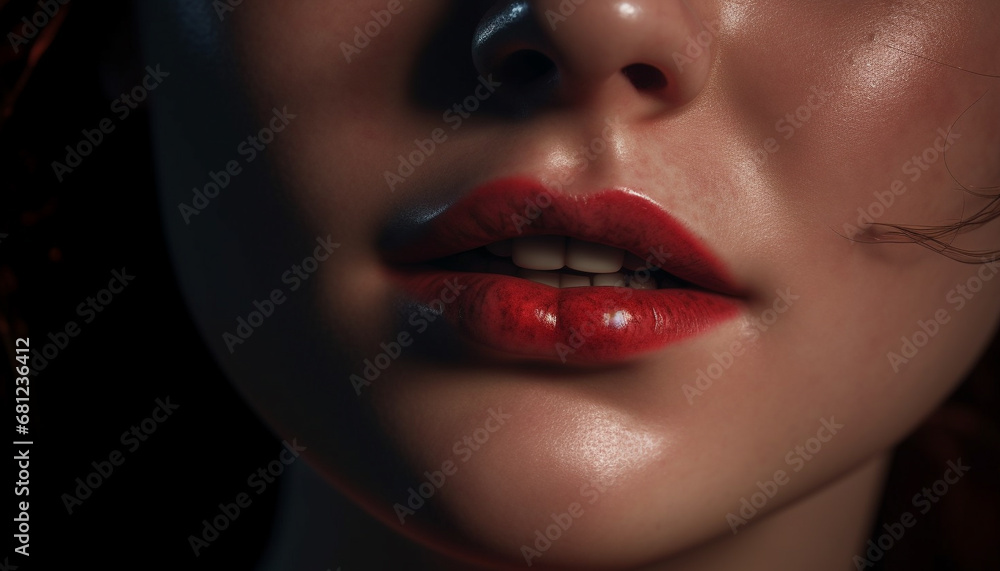 Obraz premium Beautiful woman, elegance, sensuality perfection, desire generated by AI