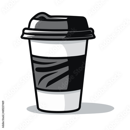 Vector, commercial paper coffee cup