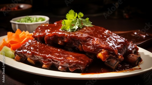 Sweet and Tangy Barbecue Ribs with Sauce