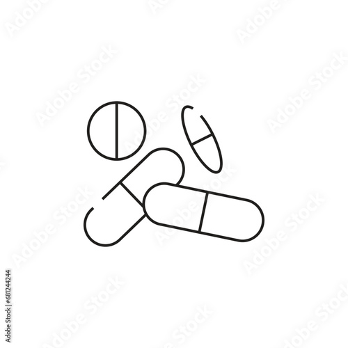 pills vector type icon