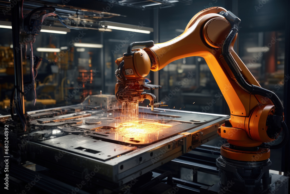 A robotic arm delicately performing complex tasks with precision