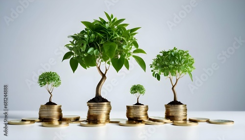 growth money young tree growing on stacks of coins Multiple sources of income