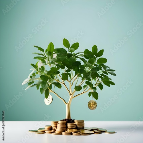 growth money young tree growing on stacks of coins Multiple sources of income