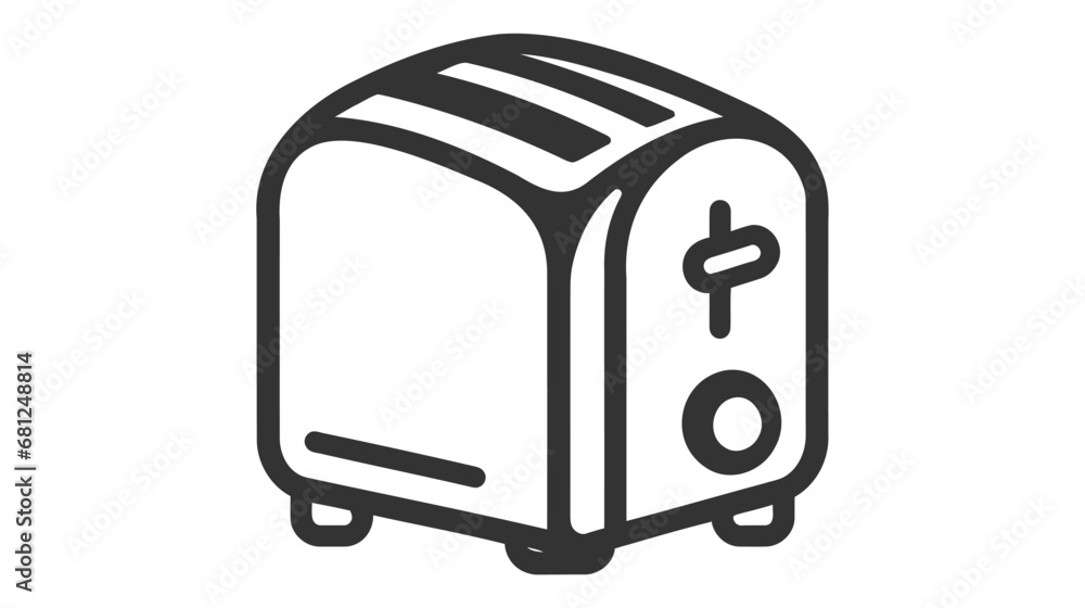 Outline design of toster icon. Premium symbol for UI, app and web. Vector stroke object. Perfect toster line icon Outline design of toster icon. Premium symbol for UI, app and web. Vector stroke object. Perfect toster line icon