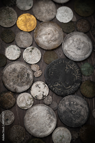 Coins of different countries and periods