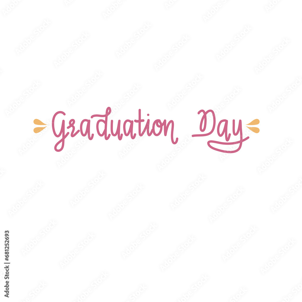Hand Lettering Of Graduation Day