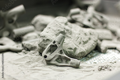 3D printed parts designed by structural generative design, topology optimization