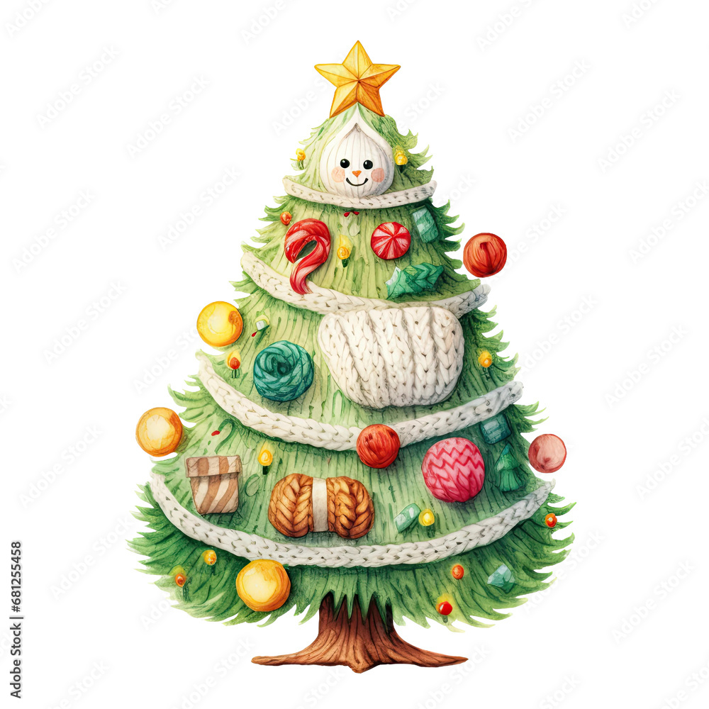 christmas tree with snowman christmas tree with snowman