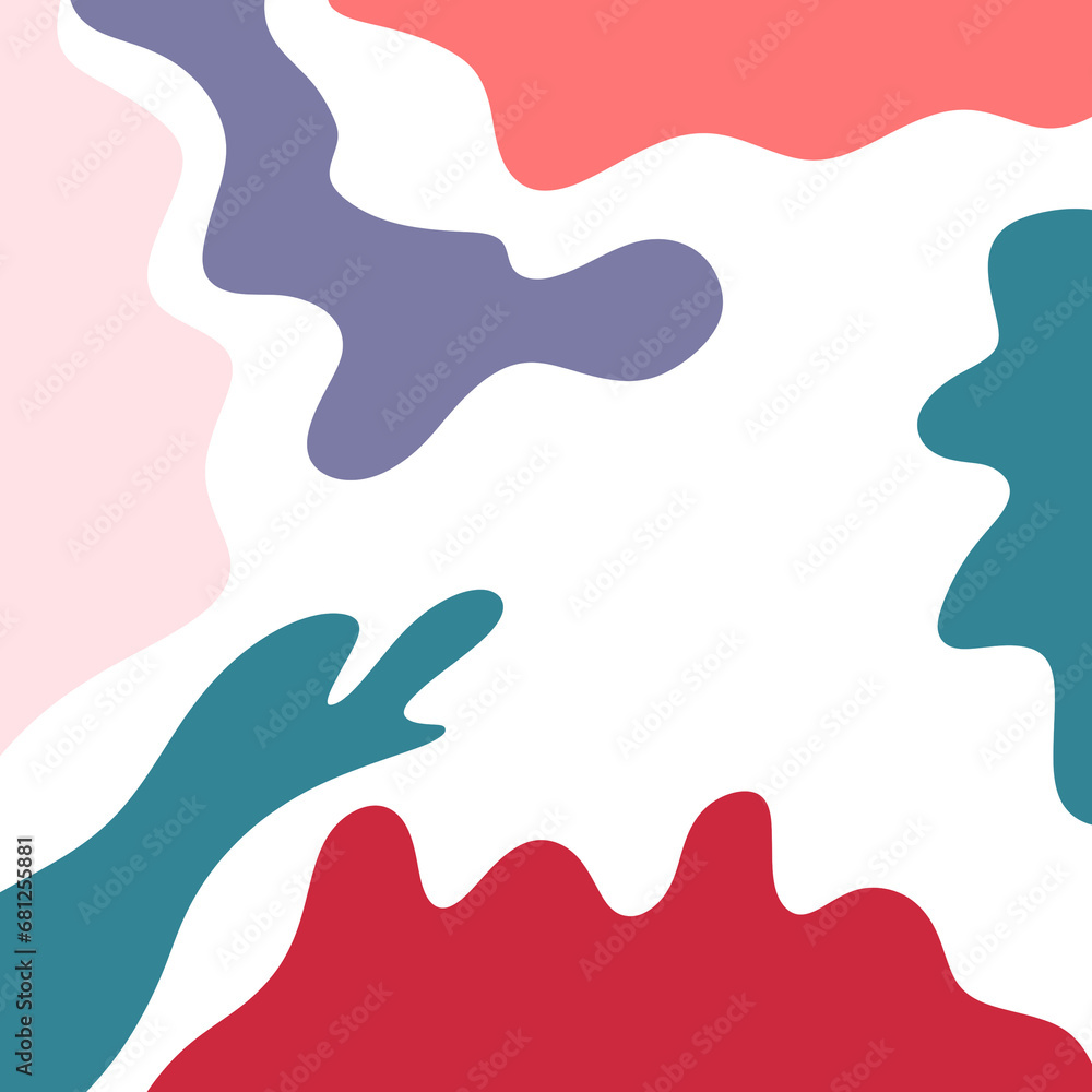 Obraz premium Abstract Shapes Corner Background