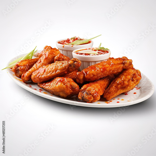 fried chicken food with white background m