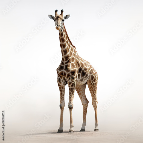 giraffe animal on a white background i