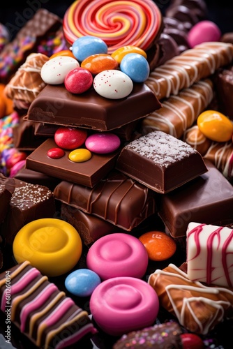 Birthday assorted chocolate candies © piai