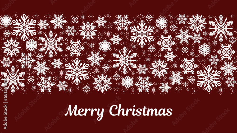 Fototapeta premium 16:9サイズのクリスマス風の背景