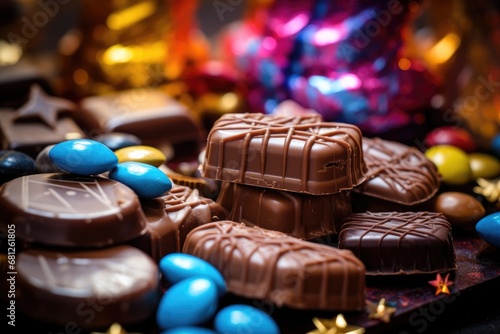 Birthday assorted chocolate candies photo