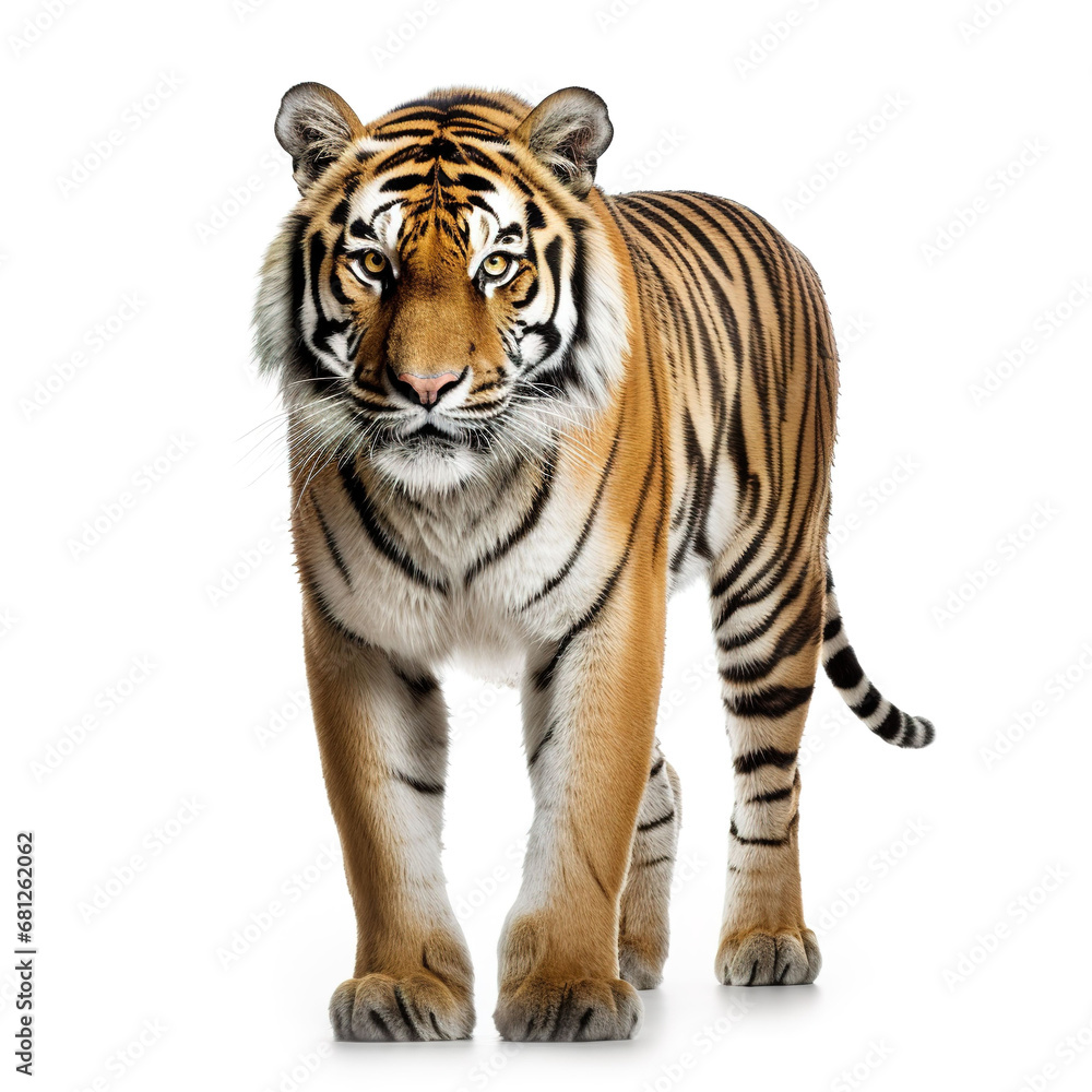 tiger animal on a white background