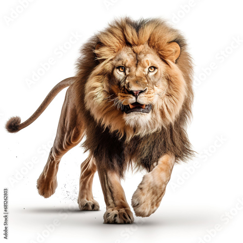 lion animal on a white background © shobakhul