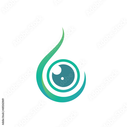 medical eye drop icon vector concept design template