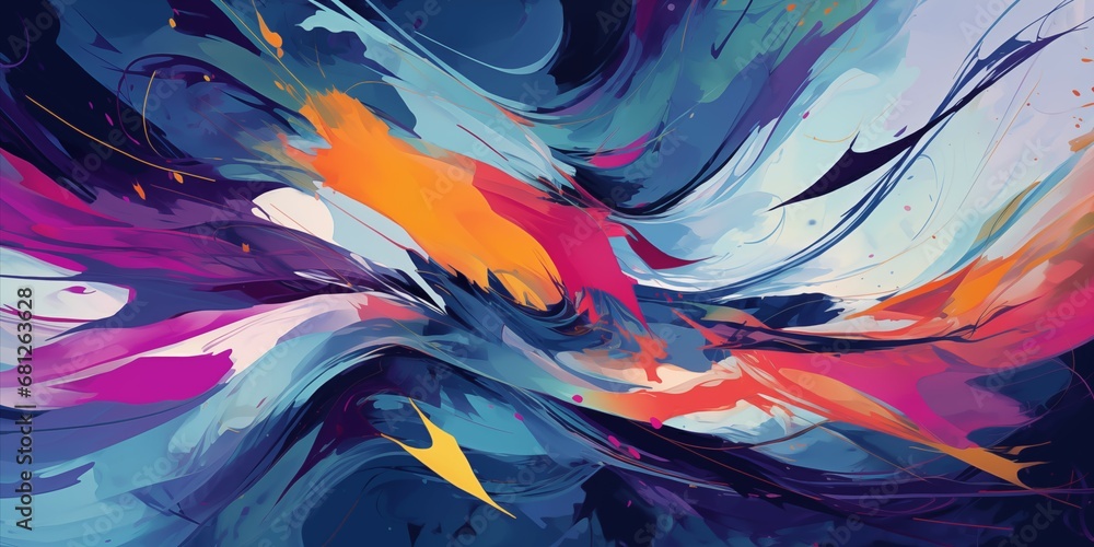 Abstract Pattern of Broad Brush Strokes in Arty Graphics Looki: A Delight for Modern visual arts Abstract Pattern of Broad Brush Strokes in Arty Graphics Looki: A Delight for Modern visual arts