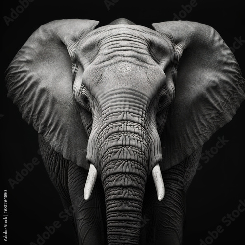 elephant animal on a white background © shobakhul