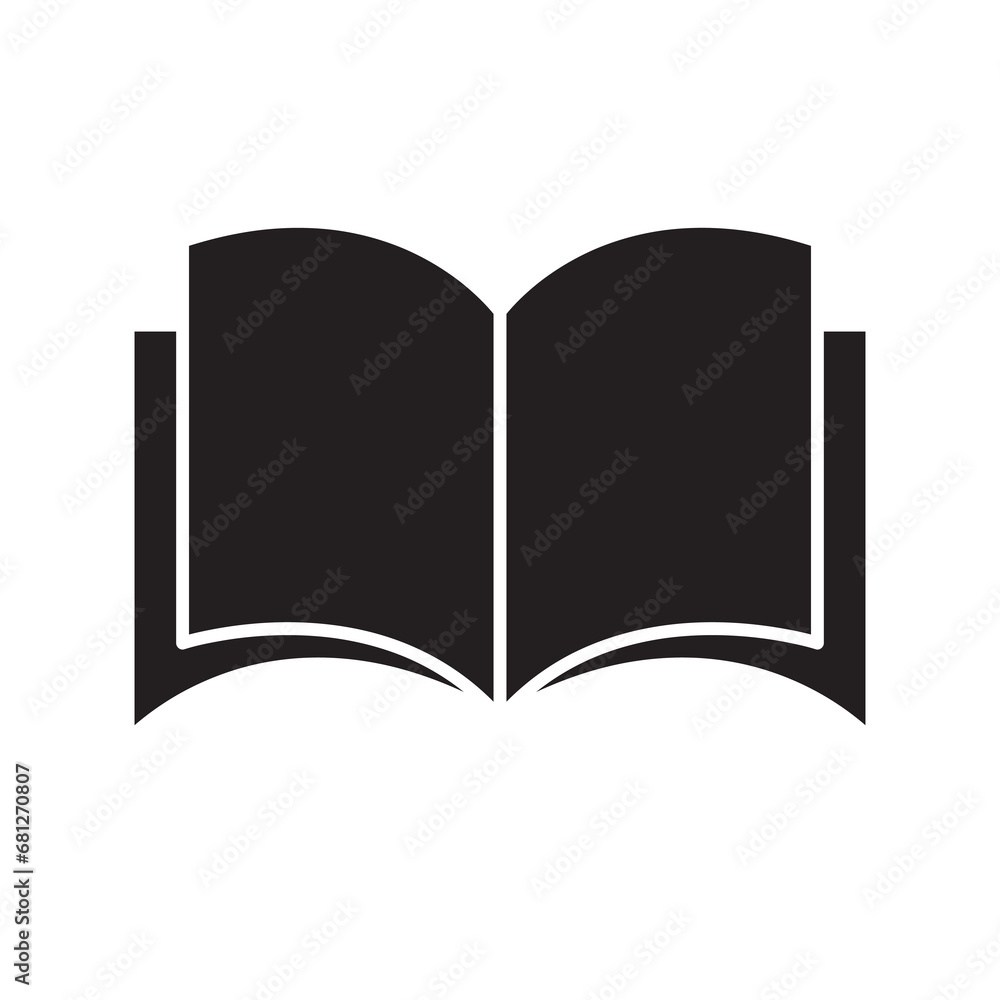 Book icon symbol vector filed black simple illustration on white background..eps Book icon symbol vector filed black simple illustration on white background..eps