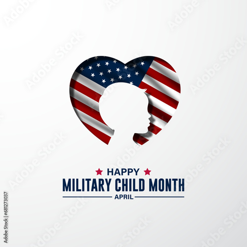 military, child, month, april, banner, background, icon, abstract, vector, logo, design, people, family, art, kids, illustration, concept, children, poster, template, happy, creative, card, flag, cele