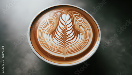 cup of coffee latte art