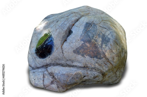 Fototapeta Naklejka Na Ścianę i Meble -  jade stone isolated on white 