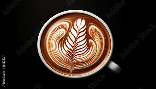 coffee cup and latte art