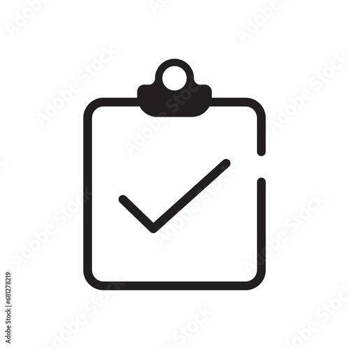 Clipboard document paper vector icon