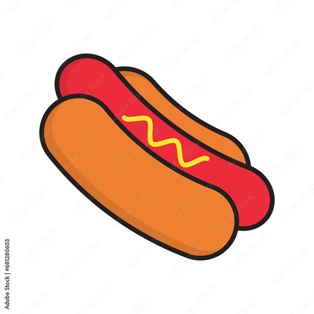 Hot dog icon vector design templates simple and modern Hot dog icon vector design templates simple and modern