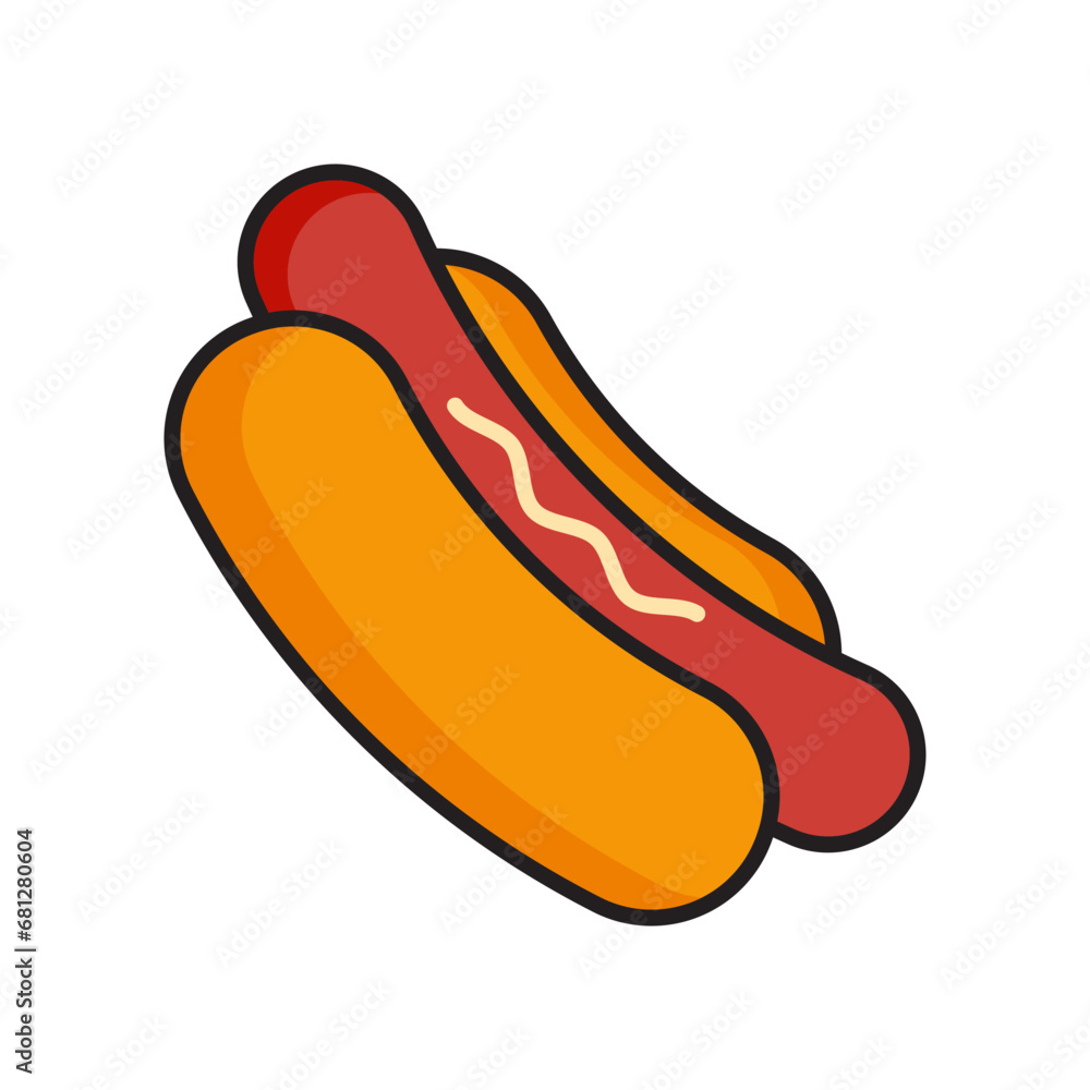 Hot dog icon vector design templates simple and modern Hot dog icon vector design templates simple and modern