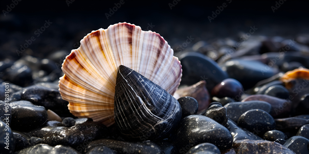 Shells Galore on Daman's Beach" Shell at Arabian Sea in Daman, A sea