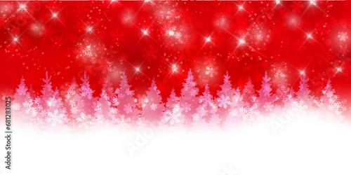 クリスマス　雪　冬　風景　背景