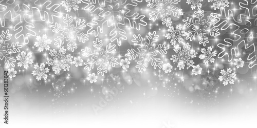 クリスマス　雪　冬　風景　背景