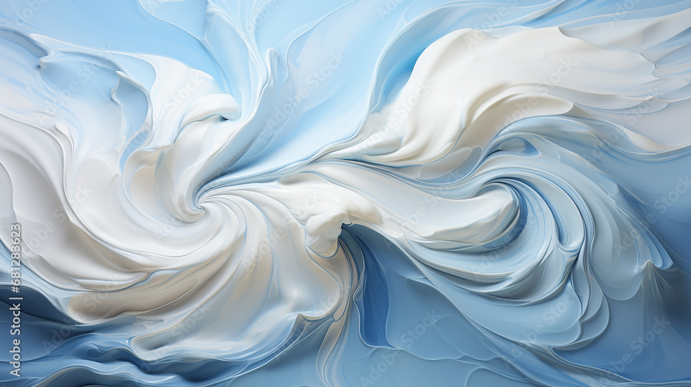 Obraz premium creamy milky swirl of paint surface texture background