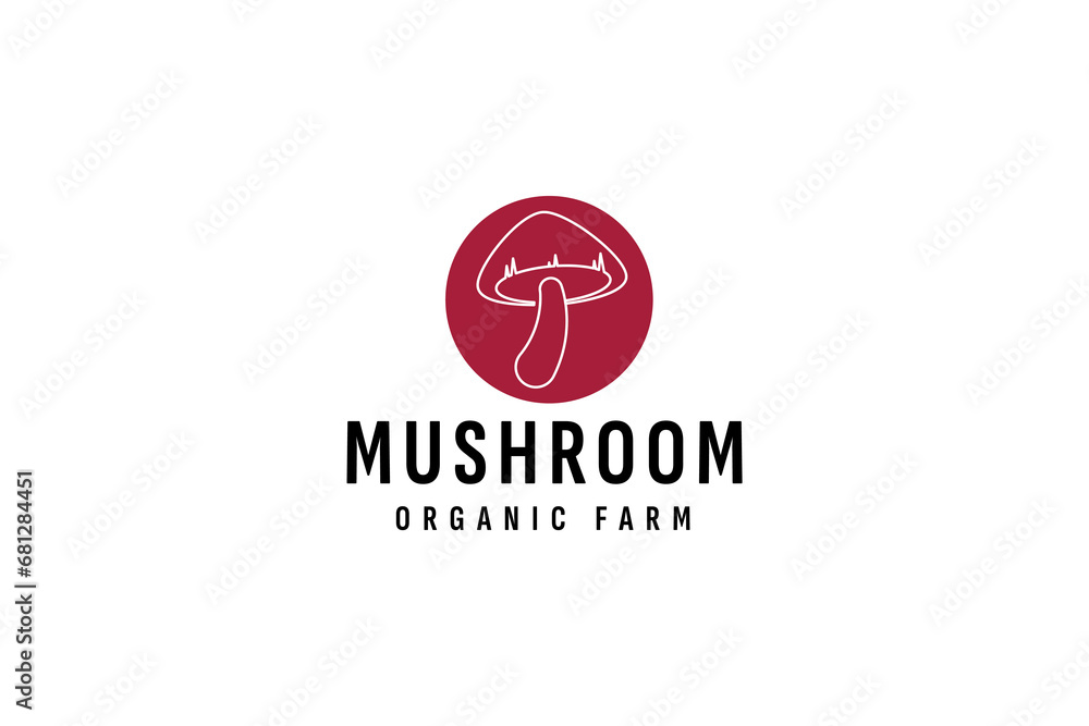 mushroom logo vector icon illustration mushroom logo vector icon illustration