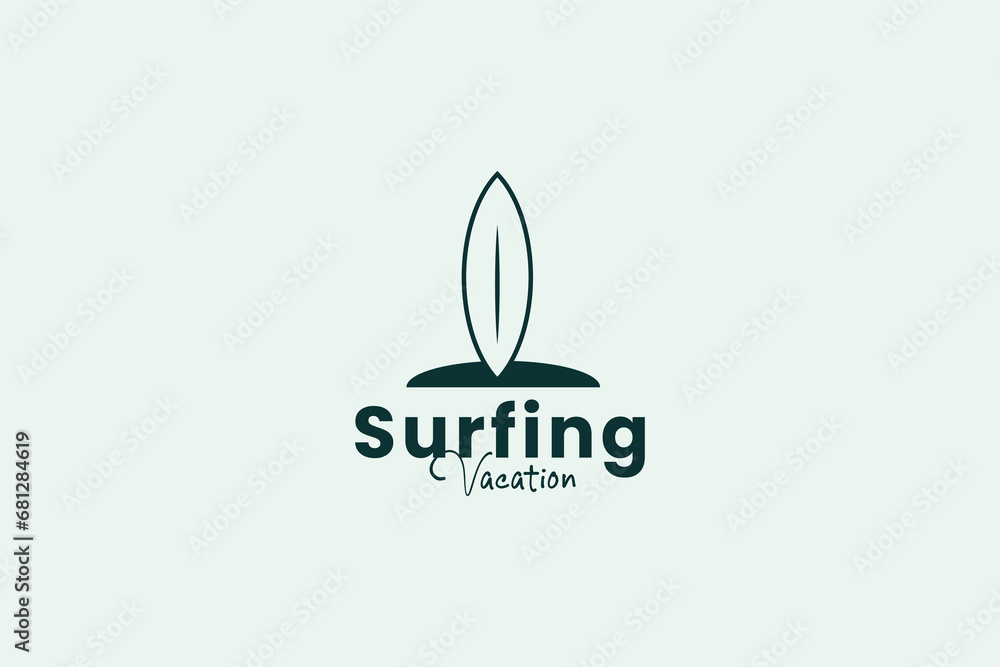 surfboard logo vector icon illustration surfboard logo vector icon illustration