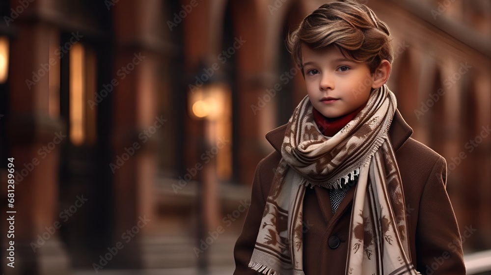 Fototapeta premium A bowl of creamy tomato soup garnished with herbs and croutons,