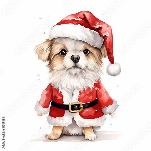 Dog Santa Illustration design © Darwis