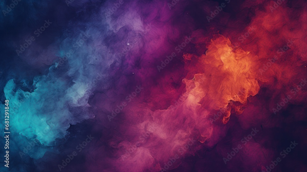 Abstract smoke background,Fantasy chaotic colorful fractal pattern. illustration