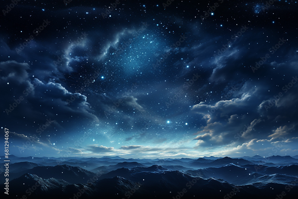 Naklejka premium 幻想的な雲