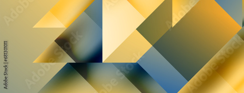 Vivid abstraction unfolds. Triangles in seamless harmony, composing dynamic geometric backdrop. Interplay of angles and hues forms captivating tapestry, evoking modernity and artistic allure