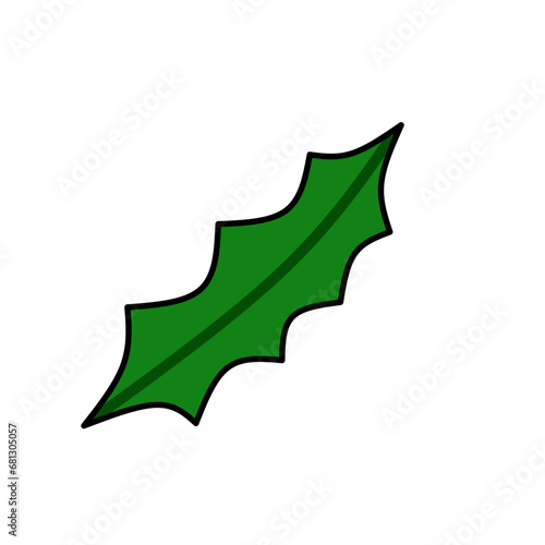 Green Berry Leaf Illustration