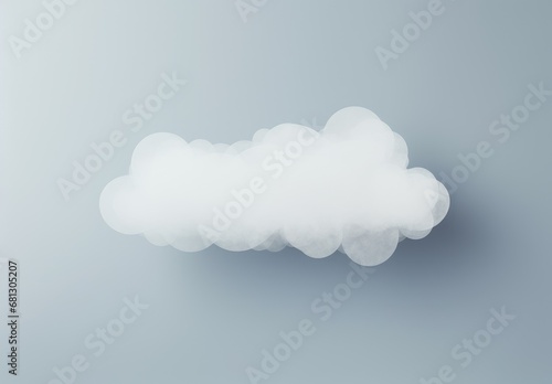 a white cloud on a gray background © Robotoyo