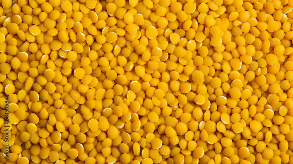Top view full frame of whole ripe yellow split peas placed together as background. Top view full frame of whole ripe yellow split peas placed together as background.