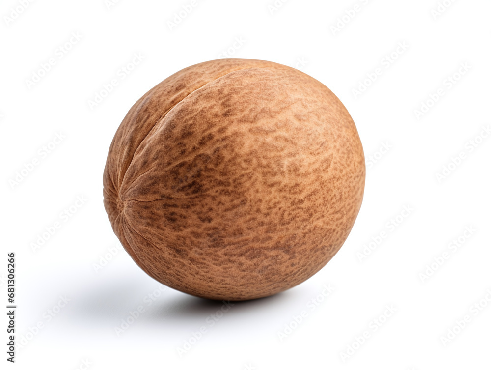 nutmeg isolated on white. nutmeg isolated on white.